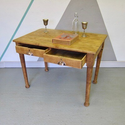 Vintage Oak Desk Office Antique Study Table
