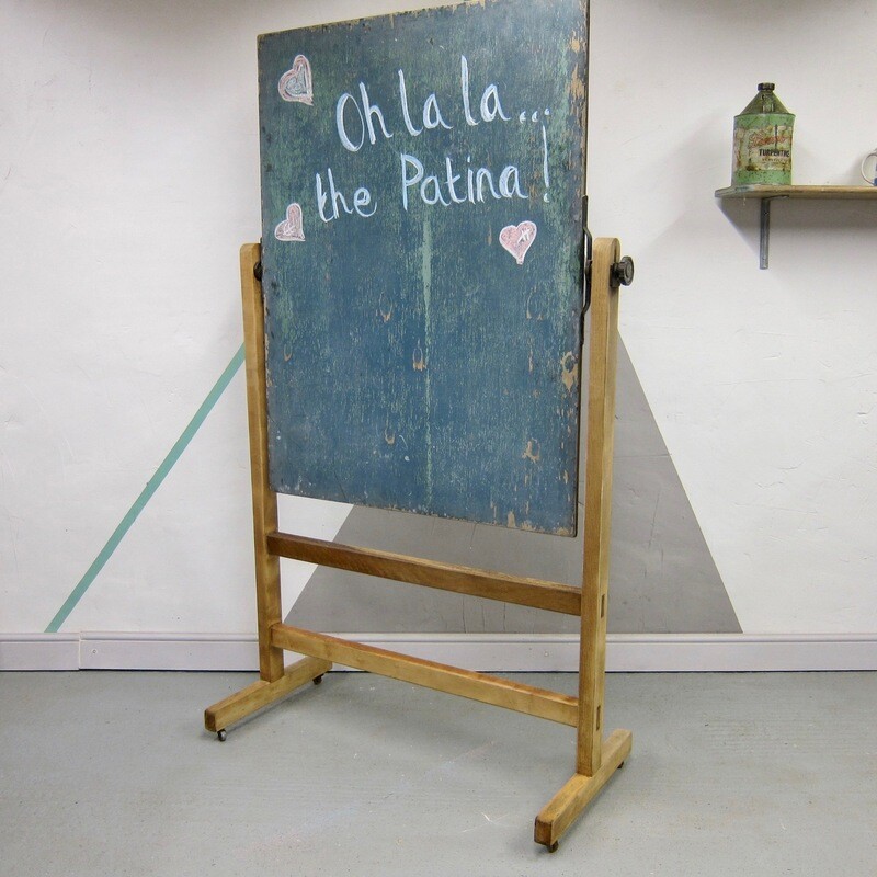 Vintage School Blackboard Oak 1940s Church Chalkboard Advertising Event