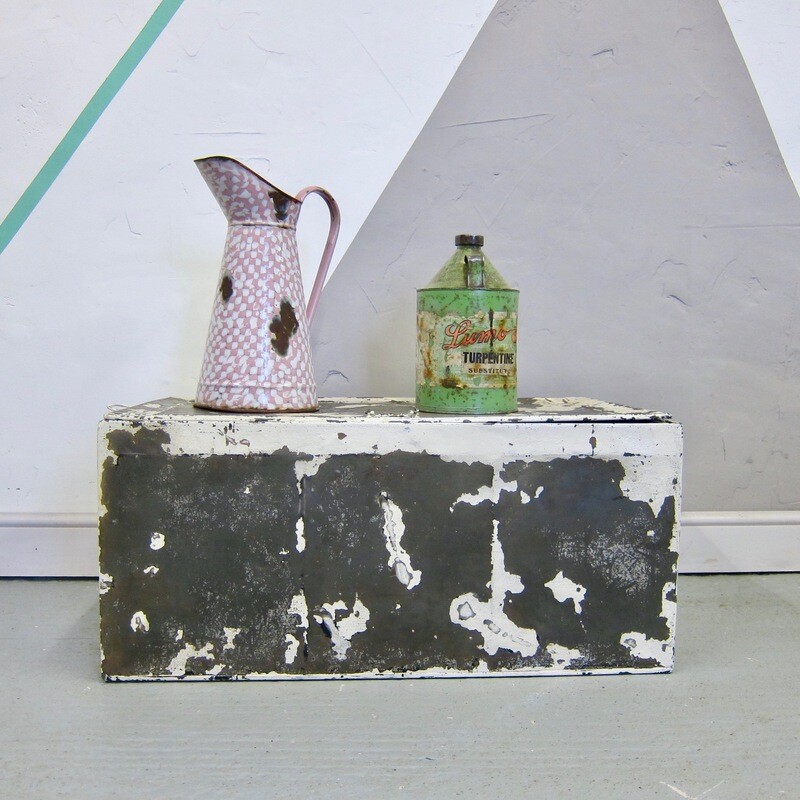 Vintage Industrial Trunk Coffee Table Storage Chest