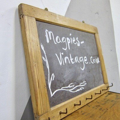Vintage Slate Hook Board Peg Memo Kitchen keys