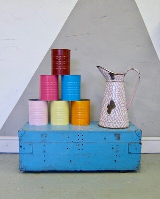 Vintage Blue Trunk Chest Storage Box