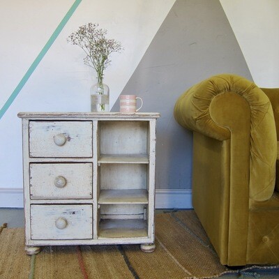 Vintage Miniature Painted Pine Drawers Vintage Miniature Painted Pine Drawers