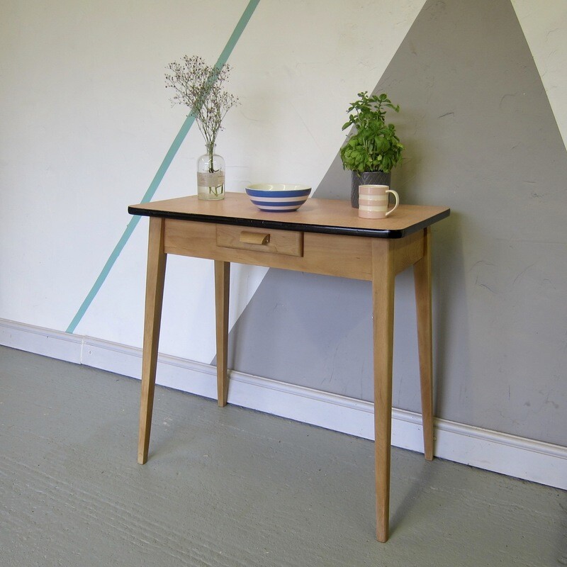 Pink Formica Table Kitchen Dining Vintage 1960s Kitsch Retro