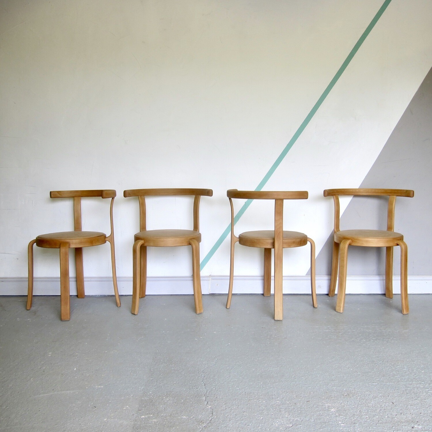 Mid Century Magnus Olesen Danish Stacking Chairs 8000 Restored