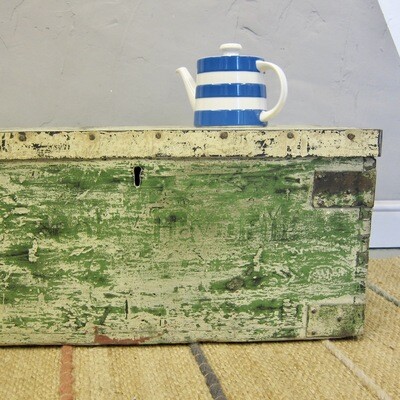 Industrial Vintage Storage Trunk Chest 1940s Tools Box