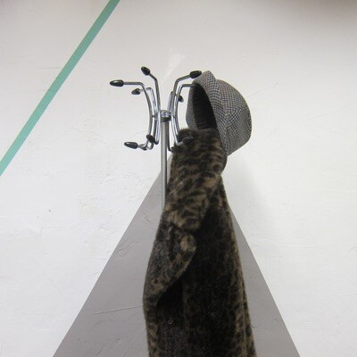 Mid Century Atomic Coat Hat Chrome Hall Stand