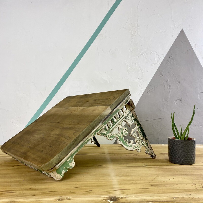 Vintage Shelf Up-Cycled Sink Bracket Victorian Book Storage