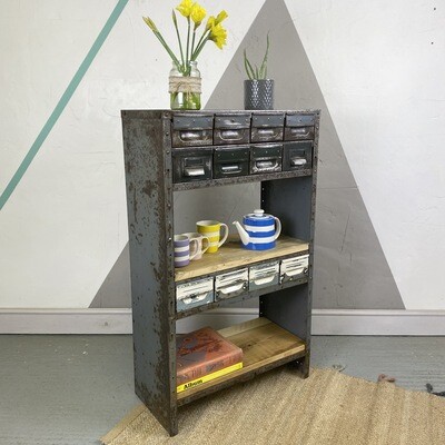 Mid Century Industrial Storage Cabinet