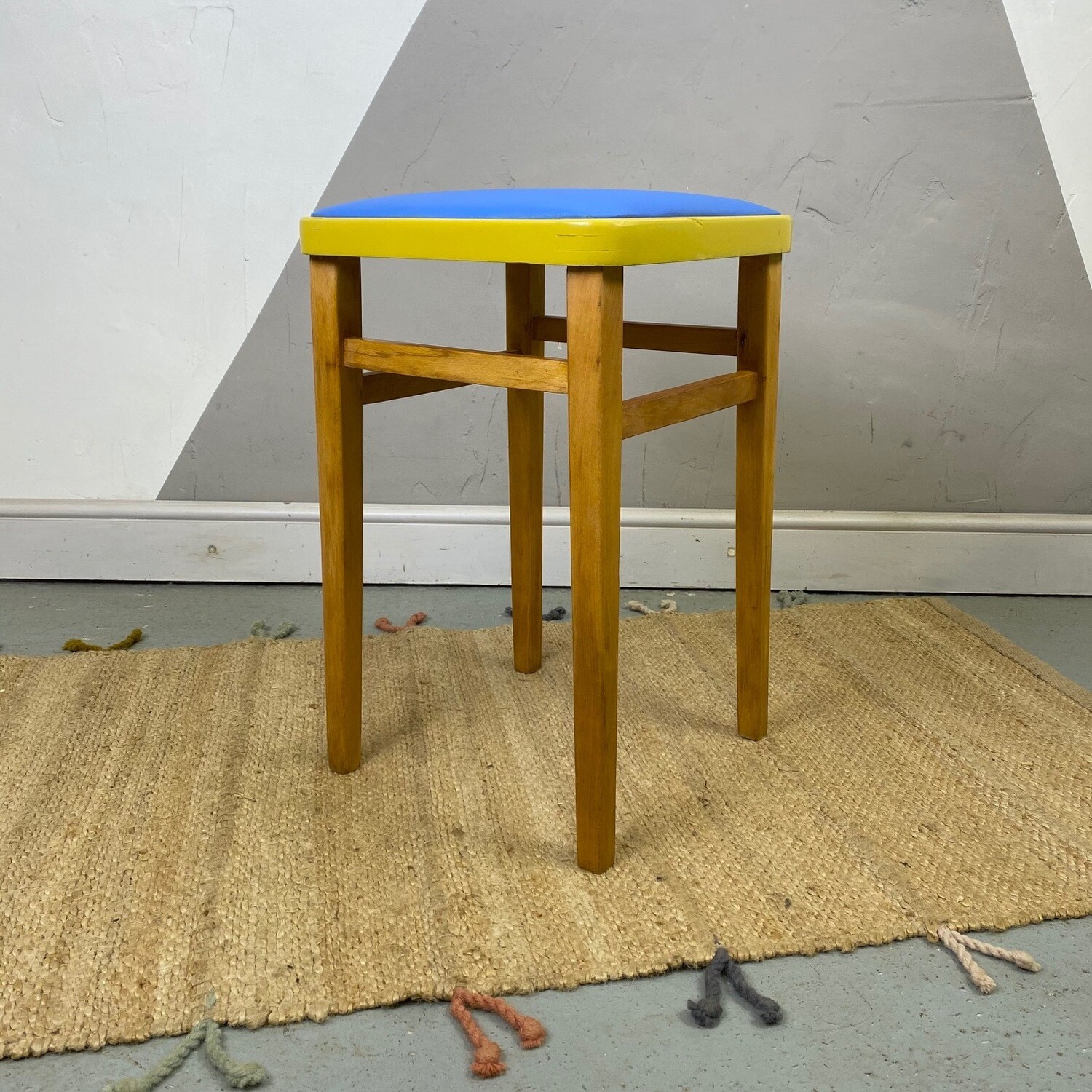 Vintage 1960s Kitchen Dining Stool Mid Century