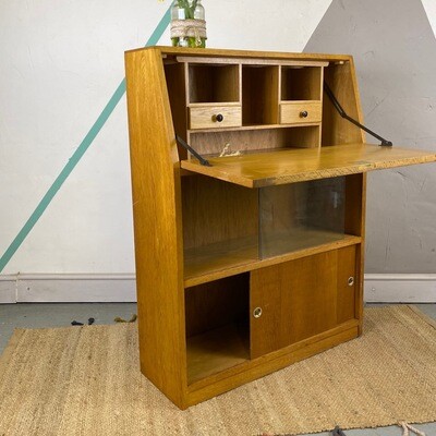 Vintage Mid Century Bureau Desk