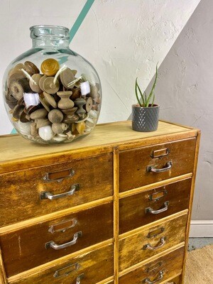Mid Century Haberdashery Workshop Storage Drawers