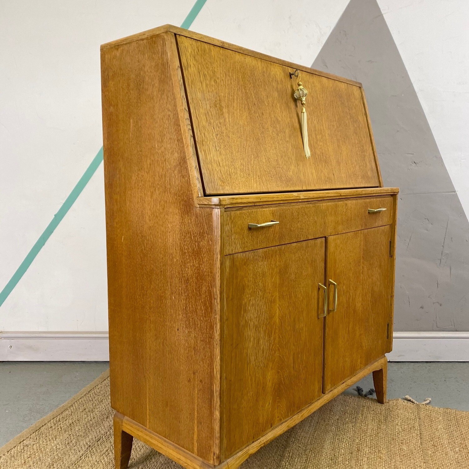 Mid Century Vintage Bureau Office Storage Lebus