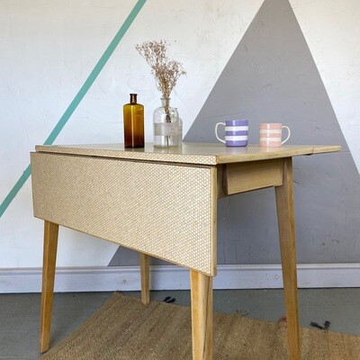 Mid Century Formica Kitchen Dining Table