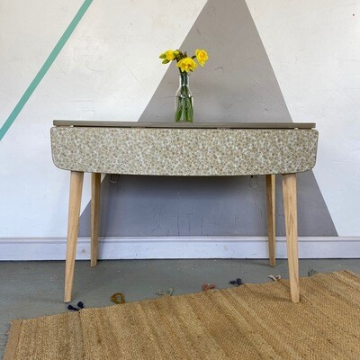 Mid Century Vintage Floral Formica Table