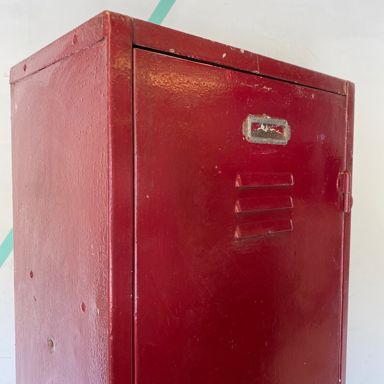 Red Industrial Steel Metal Locker Coat Hall Storage Cupboard