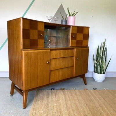 Mid Century Drinks Cabinet Cupboard Sideboard Cocktails