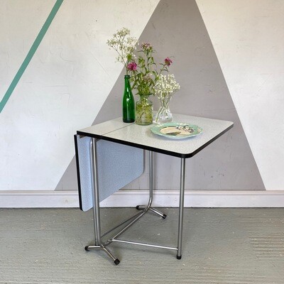 Mid Century Vintage Blue Formica Table