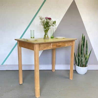 Vintage Yellow Formica Kitchen Vintage Dining Table 1960s