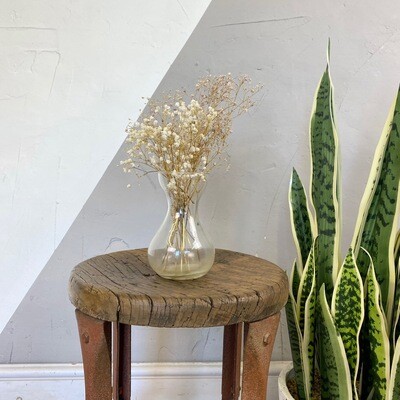 Vintage Stool Machinist Industrial Seat Plant Stand Side Table