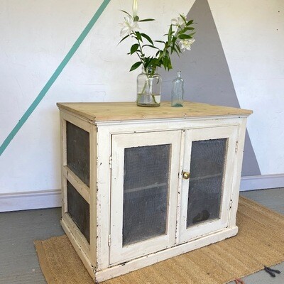 Vintage Rustic Meat Safe Storage Cupboard