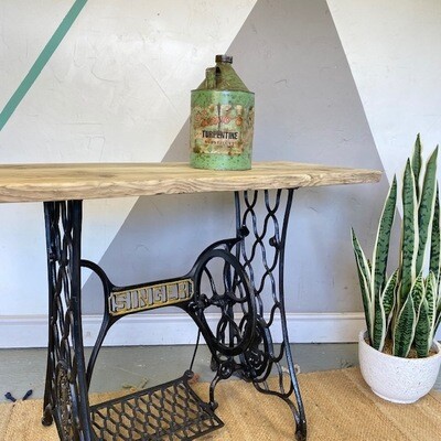 Singer Table Industrial Pine Scaffold Sideboard Desk