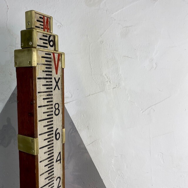Theodolite Surveyors Staff Measure Telescopic Large Long Ruler Tape