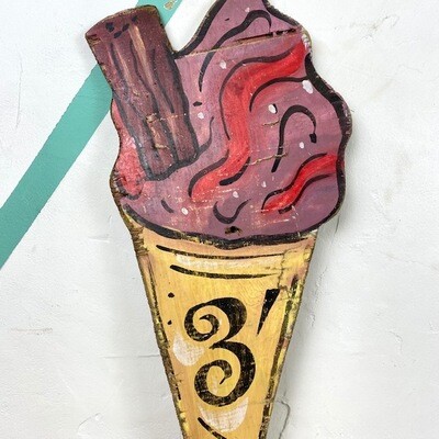 Vintage Ice cream cone Fairground Wall Art Circus