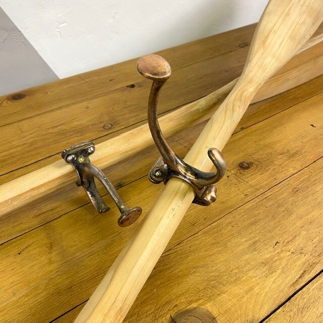 Vintage Coat Hooks Wooden Oars Boat School Cloakroom