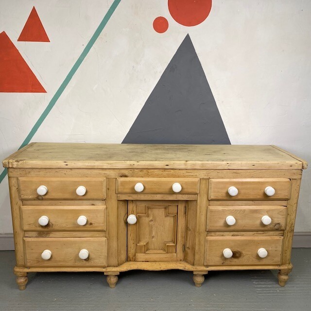Antique Victorian Pine Sideboard