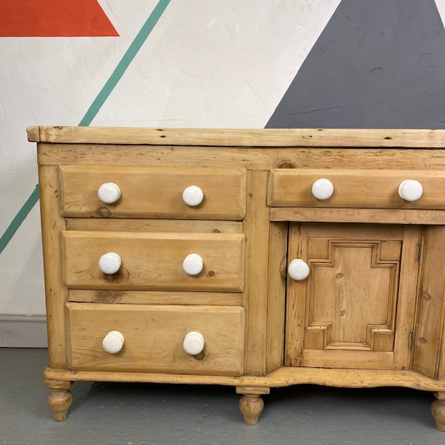 Antique Victorian Pine Sideboard
