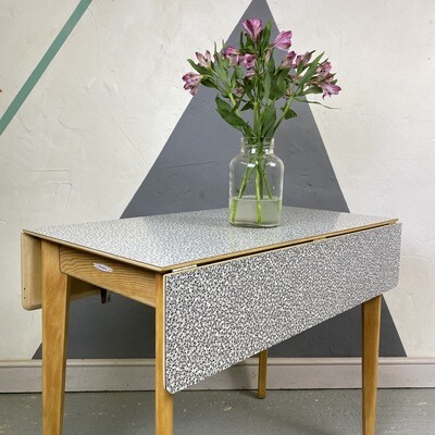 ​Vintage Formica Monochrome Dining Table