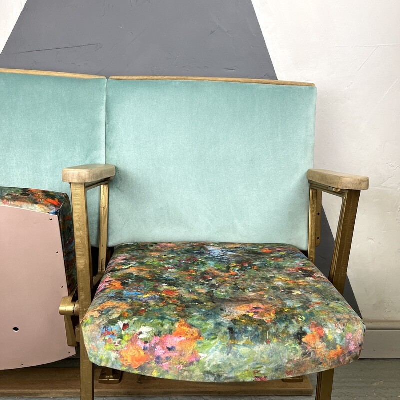 Vintage Folding 1940s Cinema Chairs