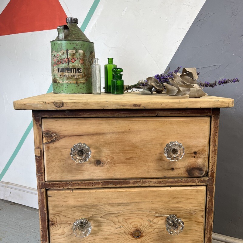 ​Antique Victorian Drawers Pine Storage
