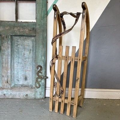 ​Davos Vintage Traditional Wooden Sledge