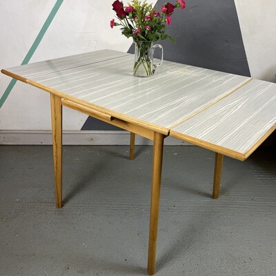 Vintage Formica Table Extending Kitchen Dining 1960s