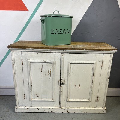 Rustic Painted Chippy Victorian Pine Sideboard Media TV Cabinet