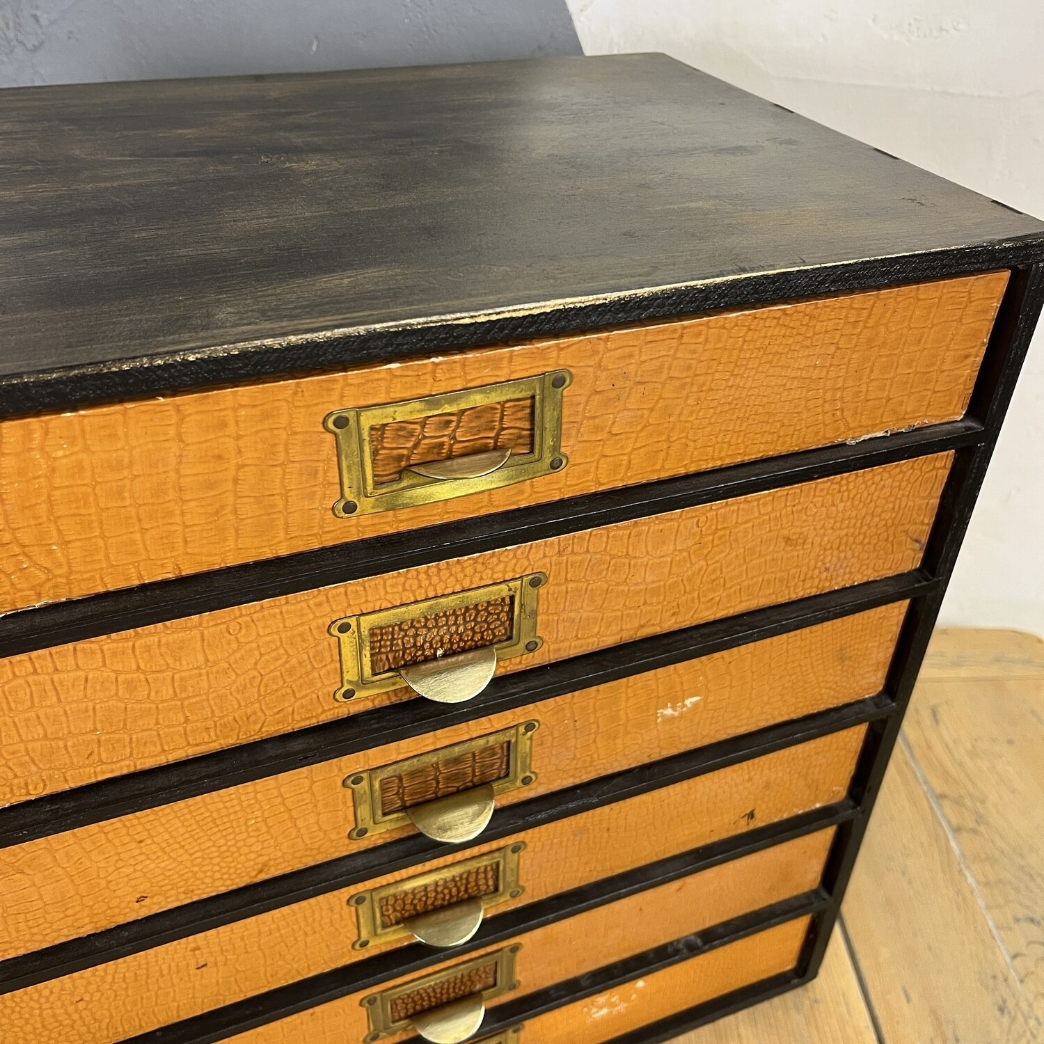 Mid Century A4 Filing Cabinet 1950s Vintage Office Desk Storage