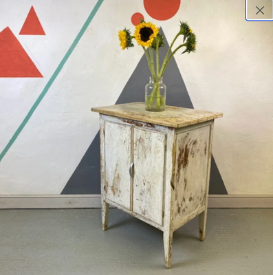 Vintage Rustic Pine Storage Free standing Cupboard
