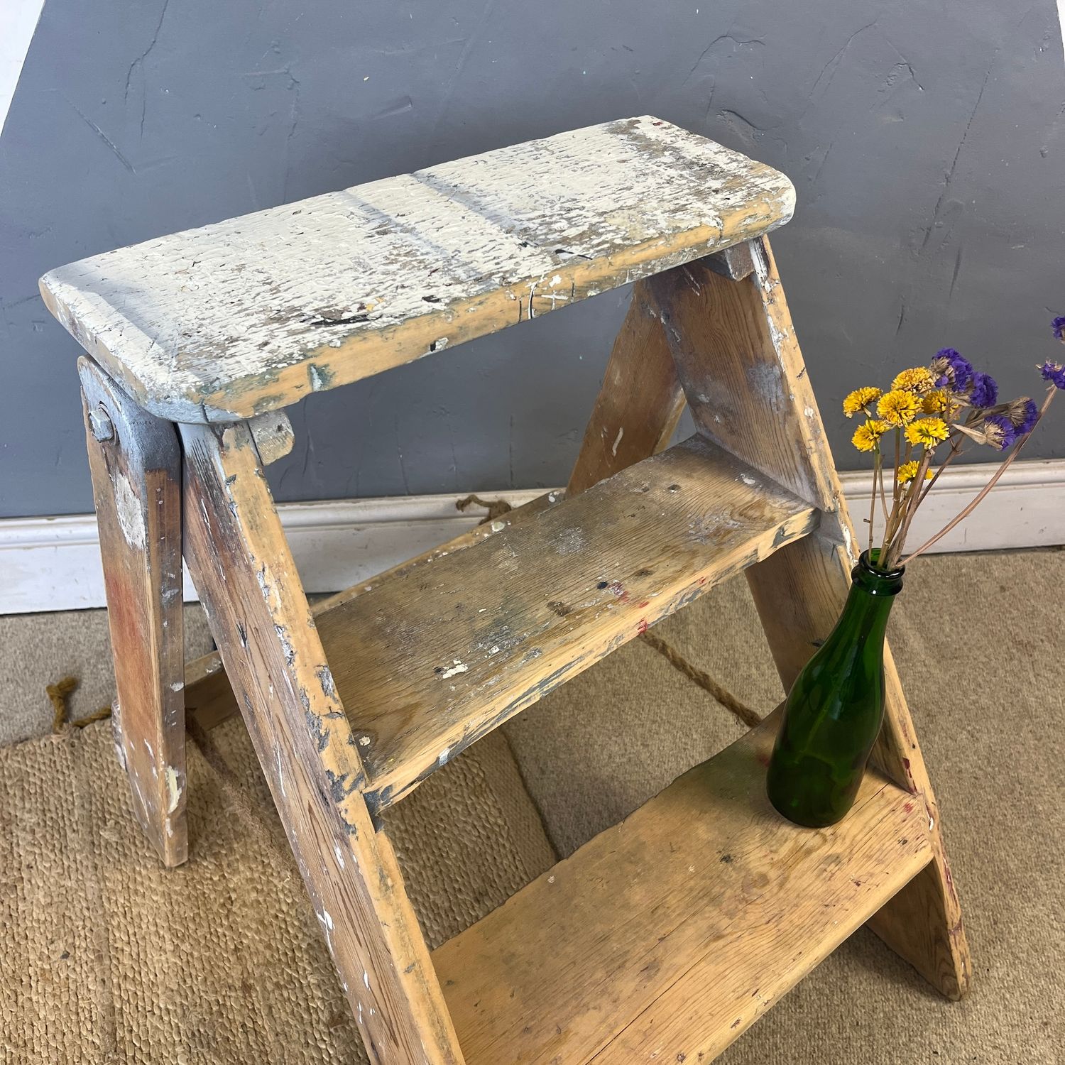 Vintage Wooden Step Ladder