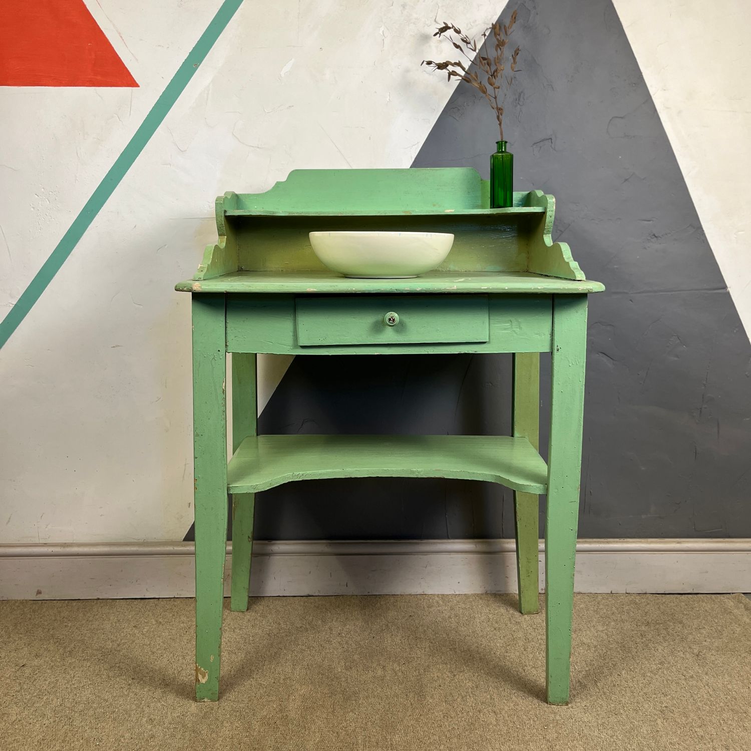 ​Victorian Pine Washstand Bathroom Storage Sideboard