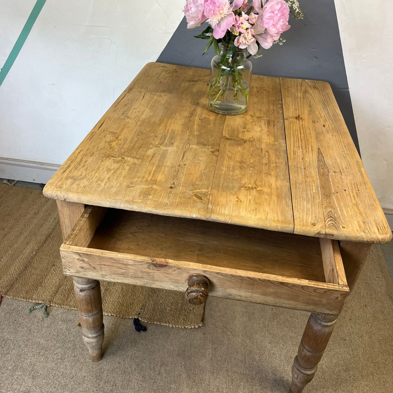 ​Antique Pine Farmhouse Table