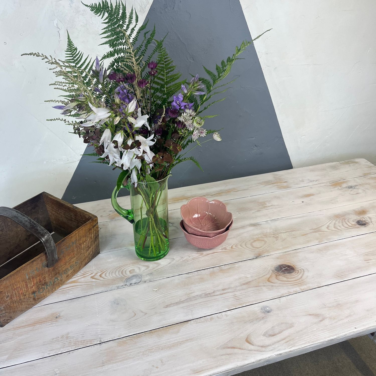 ​White Vintage Folding Trestle Table