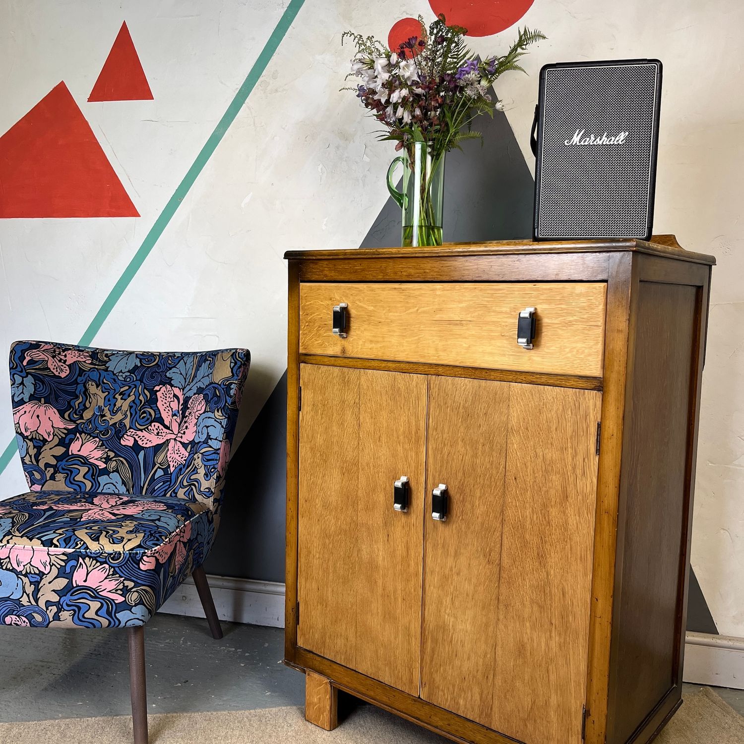​1930s Art Deco Tallboy Cupboard