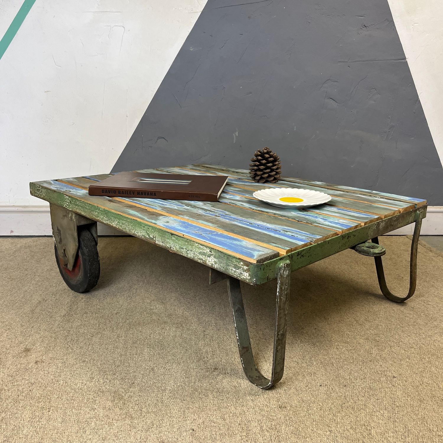 ​Vintage Industrial Coffee Table Trolley
