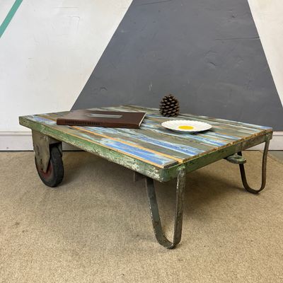 ​Vintage Industrial Coffee Table Trolley