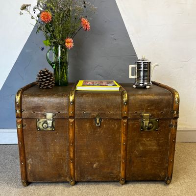 Antique Travel Trunk Coffee Table