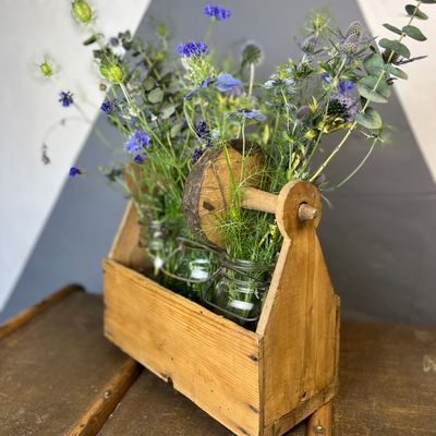 Rustic Pine Wavers Trug