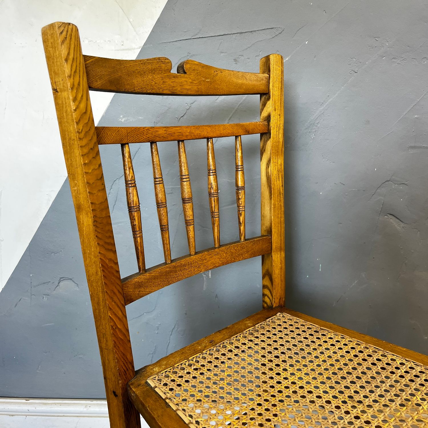 ​Oak Victorian Rattan Chair