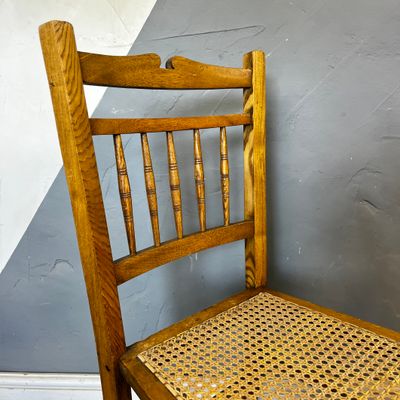 ​Oak Victorian Rattan Chair