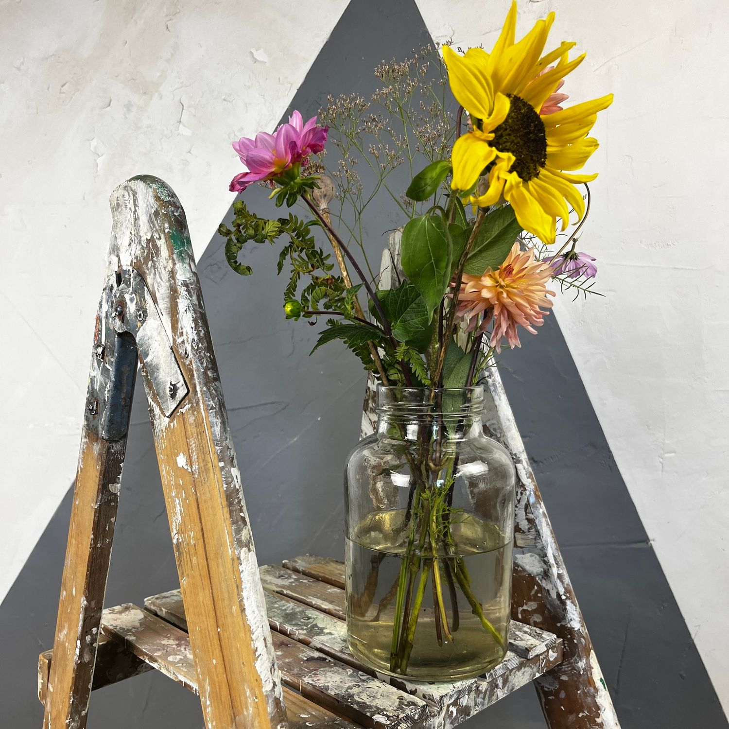 ​1940s Rustic Pine Step ladder